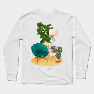 Interior With Plants 3 Long Sleeve T-Shirt